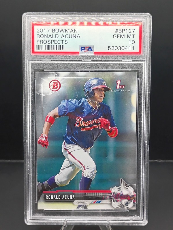 Bowman 2017 Ronald Acuna Jr. #BP127 Prospects Atlanta Braves PSA 10