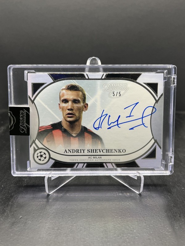 2024-25 Topps Dynasty UEFA Andriy Shevchenko Autograph Auto Black 5/5 #DAL-AS3