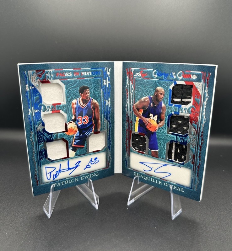 2025 Leaf Glory Of The Game Shaquille O’Neal Patrick Ewing Dual Patch Auto /5!!