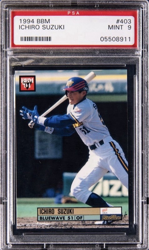 Ichiro Suzuki 1994 BBM #403 Japan Orix Blue Wave 2nd Year! PSA 9 HOF 🐐