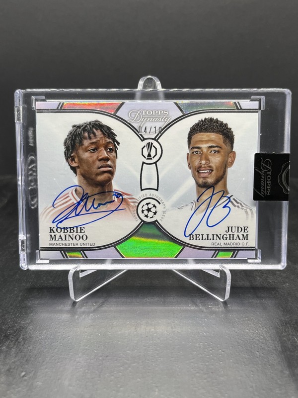 2024-25 Topps Dynasty UEFA Soccer Kobbie Mainoo / Jude Bellingham Dual Auto /10