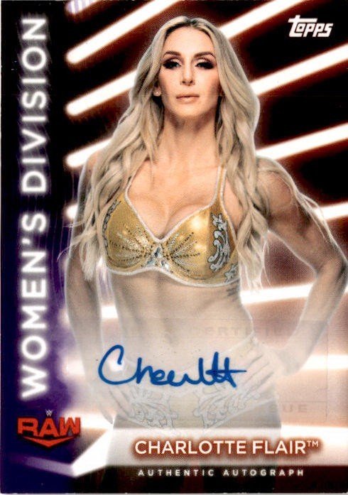 2021 TOPPS WWE WOMEN'S DIVISION CHARLOTTE FLAIR AUTO #33/99