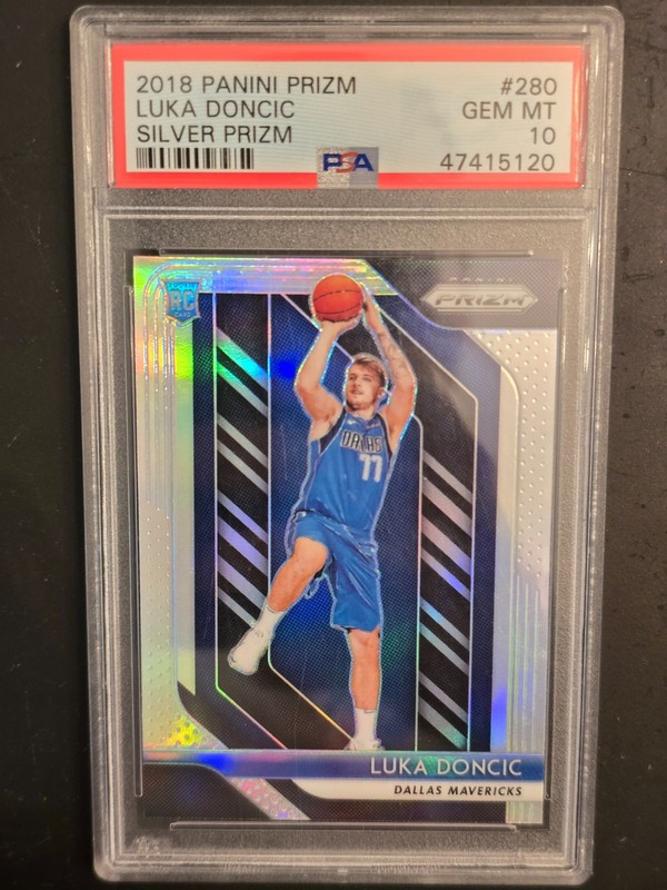 🔥 2018 PANINI PRIZM LUKA DONCIC SILVER PRIZM #280 ROOKIE RC GEM MINT PSA 10 🔥