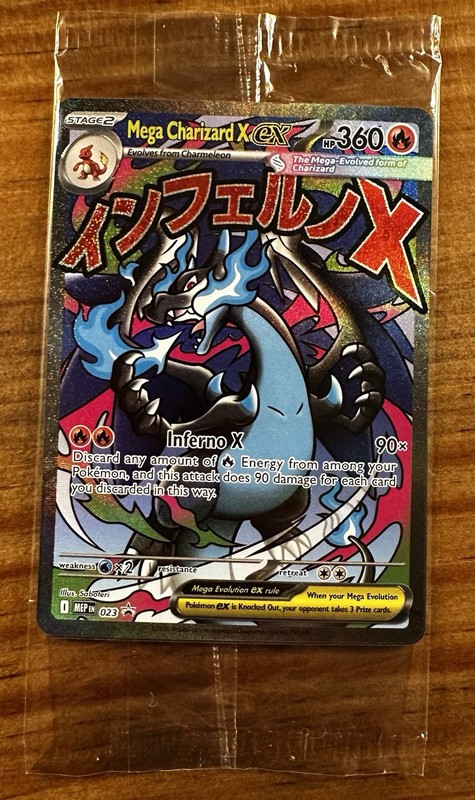 Pokémon TCG Mega Charizard 023 Black Star Promo Holo Card NM Sealed