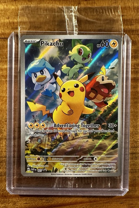 Pokémon TCG Pikachu SVP 027 Paldea Evolved Black Star Promo