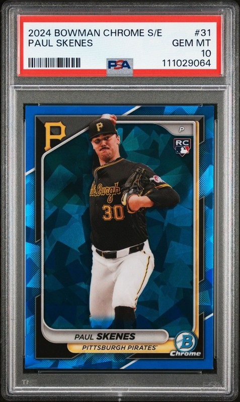 2024 Bowman Chrome Sapphire Edition - Paul Skenes #31 (RC) PSA 10