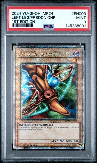 PSA 10 Yu-Gi-Oh! 2024 Left Leg of the Forbidden One MP24-EN004 Scr 1st Ed [PSA]