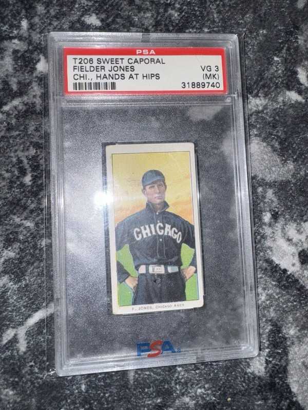 1909 T206 Fielder Jones Hands At Hips PSA 3 (MK)