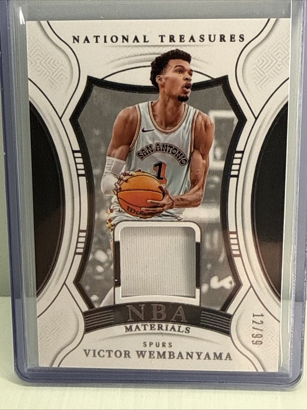 2024-25 Panini National Treasures Victor Wembanyama NBA Jersey #/99 Spurs