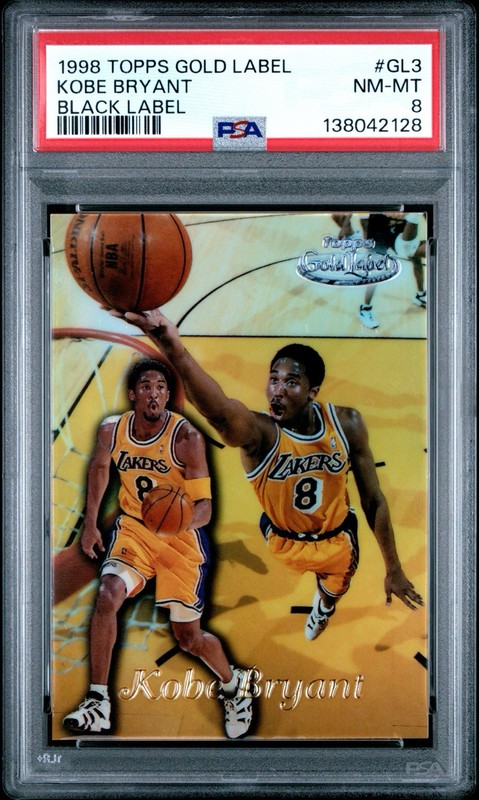1998-99 Topps - Gold Label Kobe Bryant PSA 8 #GL3 Black Label