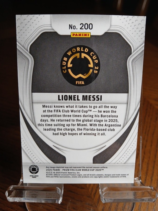 2025 Panini Prizm Fifa Club World Cup - Lionel Messi #200 view 2