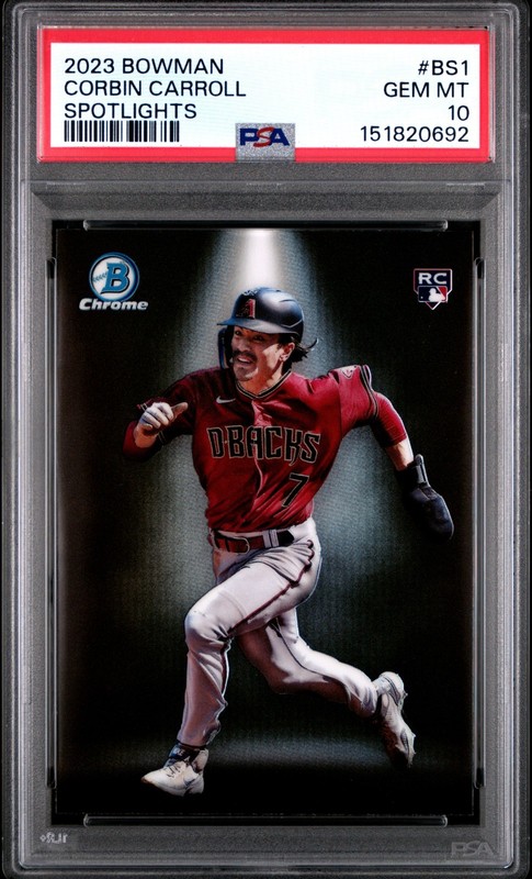 2023 Bowman Spotlights SP Corbin Carroll (RC) PSA 10