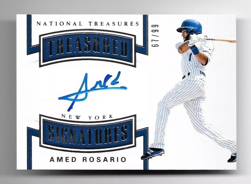 67/99 amed rosario true rc year 2018 national treasures autograph treasured auto