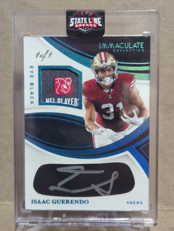 2024 Immaculate Collection RC Eye Black Jersey Auto Player Tag1/1 Isacc Guerende