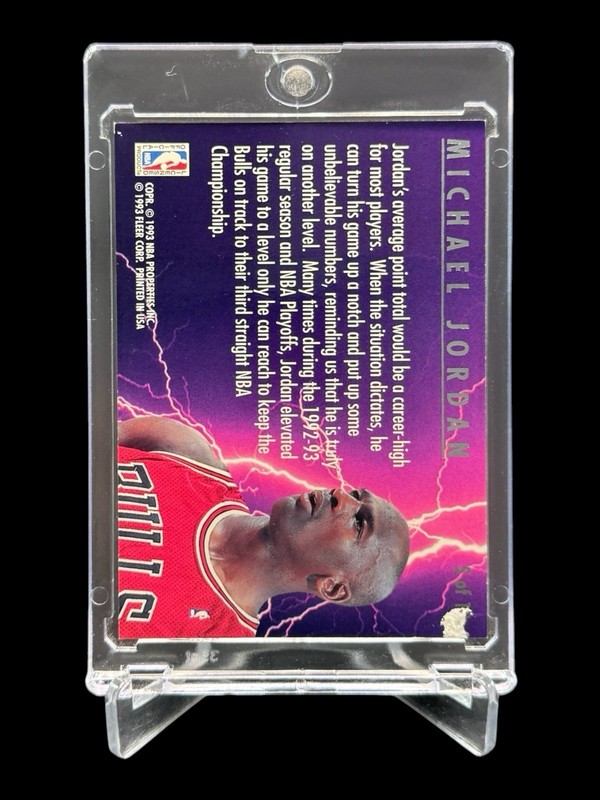 1993 Fleer Ultra MICHAEL JORDAN SCORING KINGS SSP INSERT 5 OF 10 HOLO🔥RARE🔥 view 2