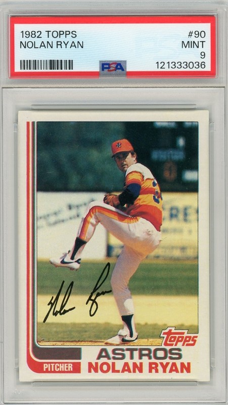 1982 TOPPS #90 NOLAN RYAN ASTROS HOF PSA 9