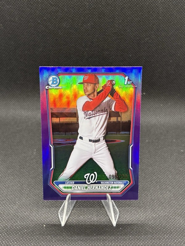 2026 Bowman Chrome Daniel Hernandez Purple Refractor Bowman 1st /250 - Nationals