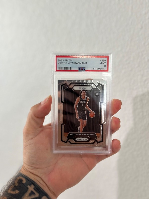 2023-24 Panini Prizm - Victor Wembanyama Base #136 (RC) PSA 9