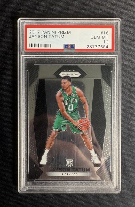 2017-18 Panini Prizm - Jayson Tatum #16 (RC) PSA 10 view 1