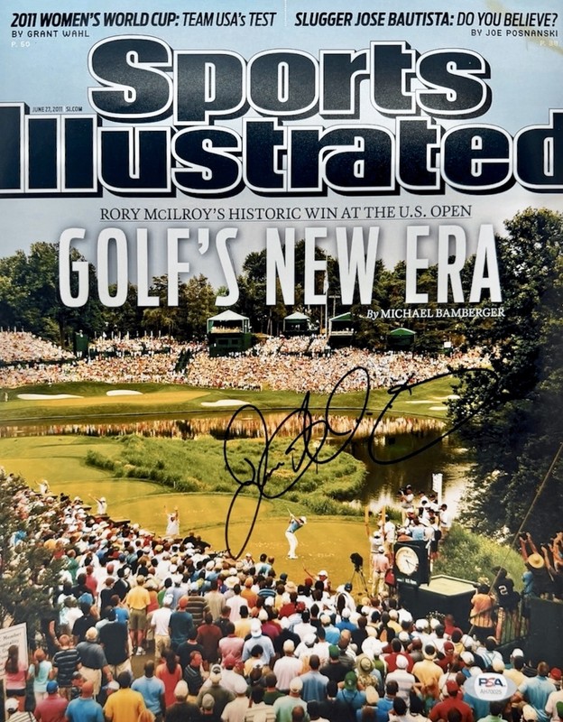 Rory McIlroy Signed Autographed Signed 11x14 Photo Sports Illustrated PSA