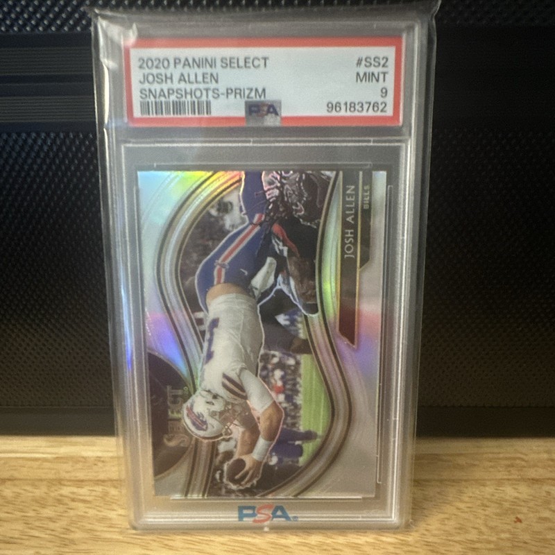 Panini 2020 Select Josh Allen Snapshots Prizm #SS-2 Bills PSA 9