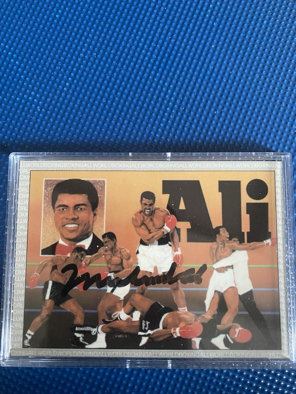 1991 AW SPORTS BOXING MUHAMMAD ALI AUTOGRAPHED PSA AUTHENTICATED