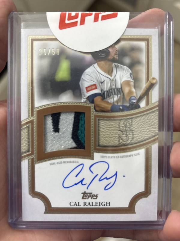 CAL RALEIGH 2026 TOPPS FLAGSHIP GAME USED PATCH AUTOGRAPH AUTO /50 Q5690