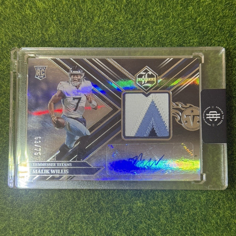 2022 Panini Absolute Malik Willis #102 Rookie Auto Patch Serial Numbered /75
