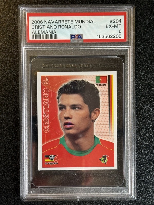 CRISTIANO RONALDO Rookie Sticker 2006 FIRST WORLD CUP - Portugal