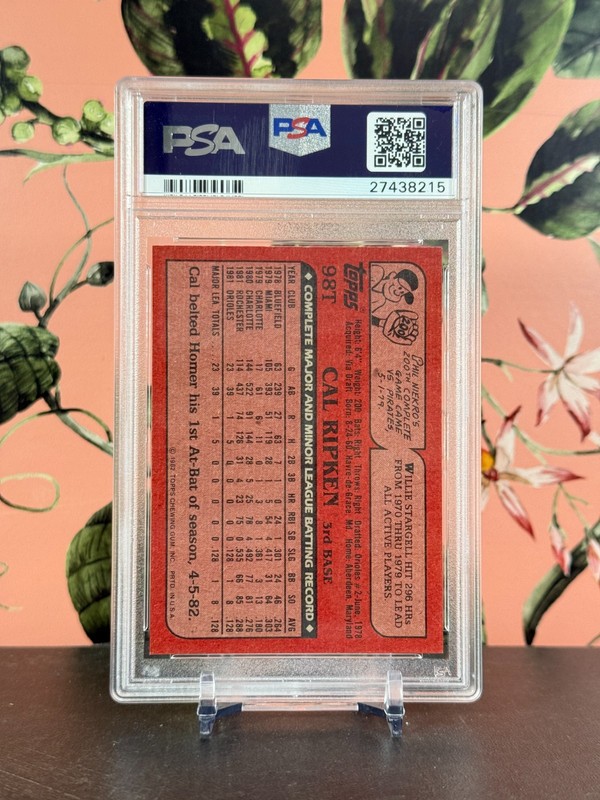1982 Topps Traded Cal Ripken Jr. PSA 9 Rookie Centered HOF RC High-End! - RareCo view 2