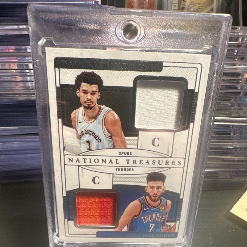 Panini 2024-25 National Treasures Matchups Wembanyama/Holmgren MAT-WCH /99