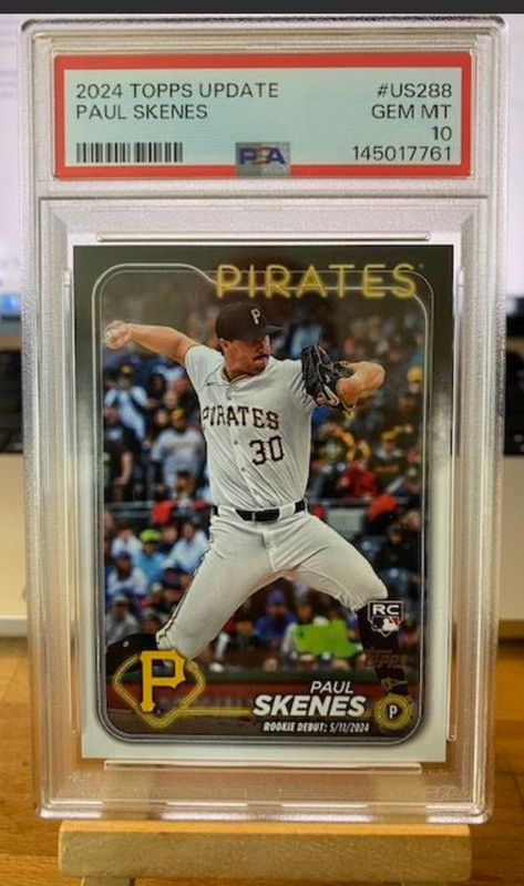 2024 Topps Update Paul Skenes Rookie Debut 5/11/2024 RC PSA 10 GEM MINT #US288 P
