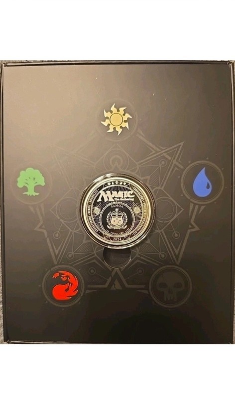 2024 Samoa Magic The Gathering Black Lotus Beta 1oz Silver Coin view 2