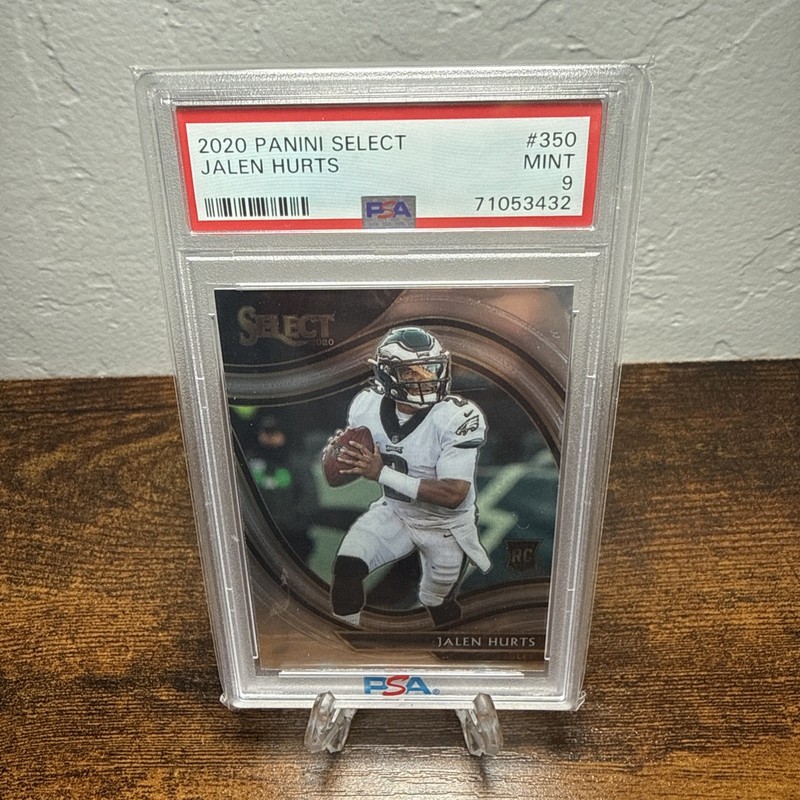 2020 Select Jalen Hurts RC Rookie Field Level #350 Eagles PSA 9