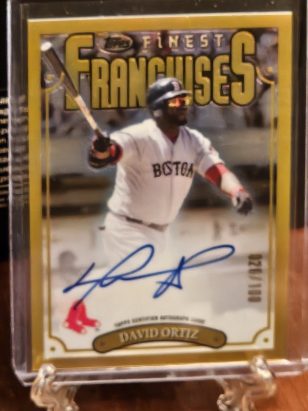 2024 Topps Finest Flashback Autographs David Ortiz view 1