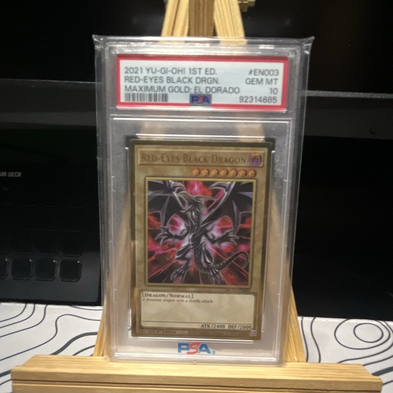 Konami Yu-Gi-Oh! Red-Eyes Black Dragon MGED-EN003 1st Ed PSA 10 2021