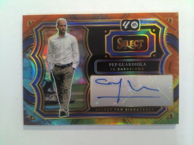2025-26 Select LA LIGA Soccer - Tie-Dye Prizm - Autograph - Pep Guardiola #3/4