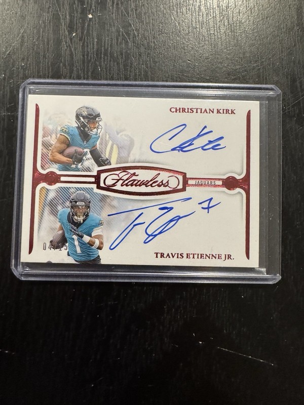 2025 Flawless Christian Kirk Travis Etienne Jr. 2024 Football Dual Auto Ruby /15