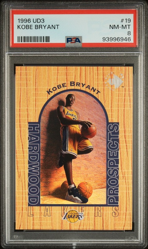 Kobe Bryant 1996-97 Upper Deck RC UD3 PSA 8 #19