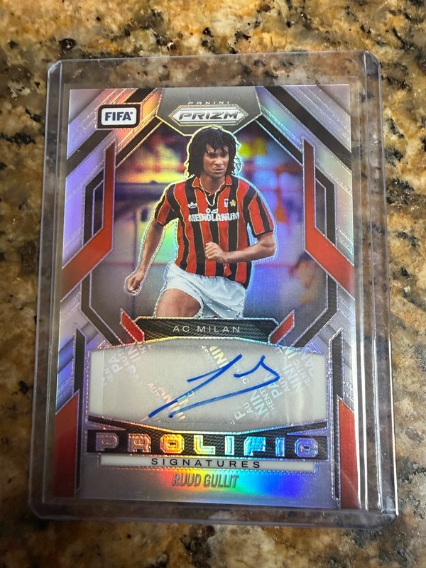 2025-26 Prizm FIFA Ruud Gullit Prolific SILVER Auto #16/49 ⚽ AC Milan