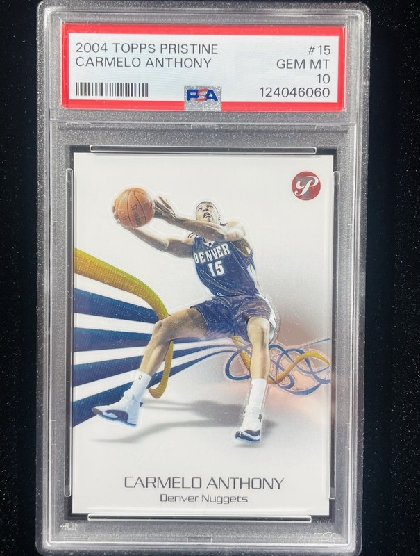 2004-05 TOPPS PRISTINE CARMELO ANTHONY CARD #15 Gem Mint PSA 10 POP 5
