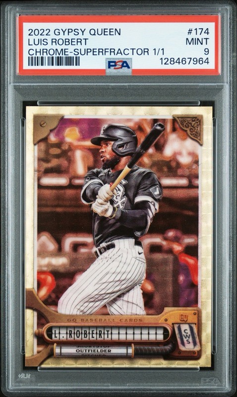 2022 Topps Gypsy Queen Luis Robert Chrome SUPERFRACTOR 1/1 PSA 9