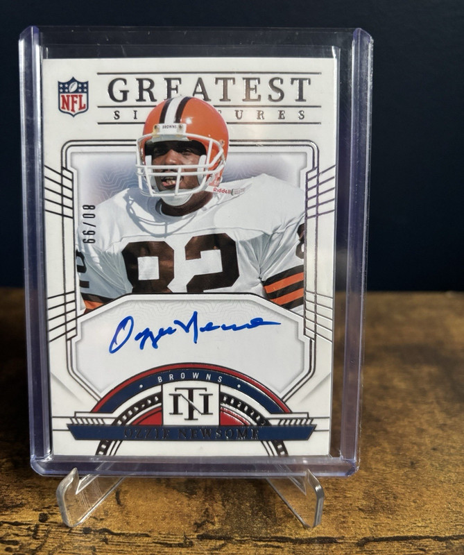 2023 Panini National Treasures Ozzie Newsome Auto GS-ONE /80 view 1