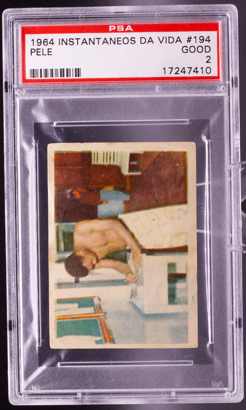 1964 Instantaneos Da Vida #194 Pele PSA 2 GOOD Medical Exam Brazil Soccer Card