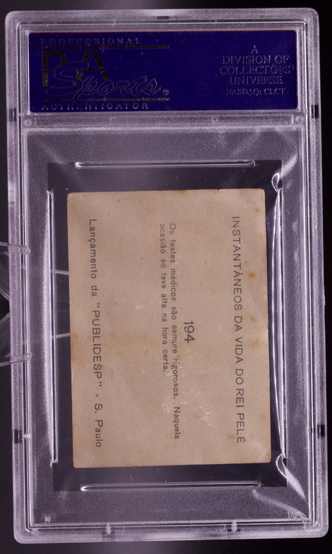 1964 Instantaneos Da Vida #194 Pele PSA 2 GOOD Medical Exam Brazil Soccer Card view 2