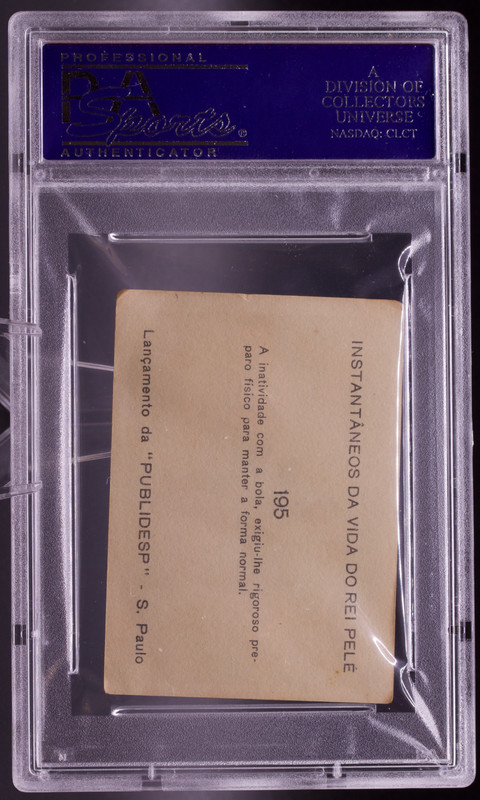 1964 Instantaneos Da Vida #195 Pele PSA 3 VG Fitness Training Brazil Soccer view 2