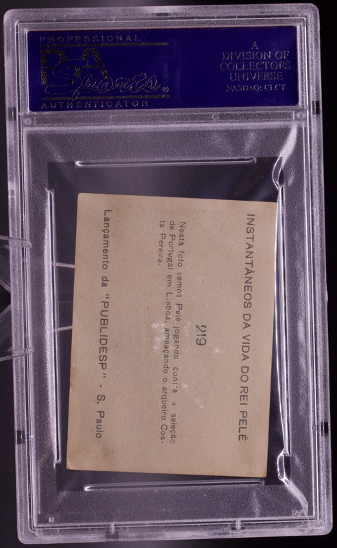 1964 Instantaneos Da Vida #219 Pele PSA 3 VG Portugal Brazil Soccer Card view 2