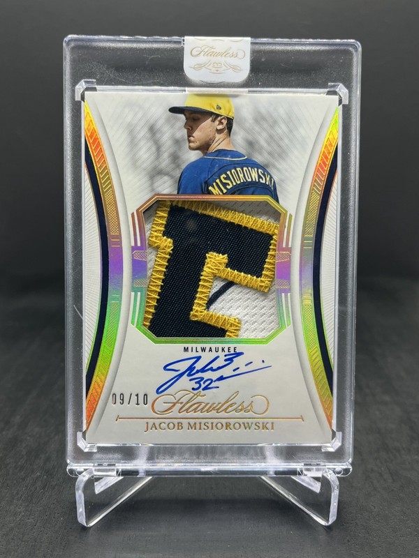 2025 Panini Flawless Jacob Misiorowski Patch Autograph Auto Gold 09/10 #FPA-JM