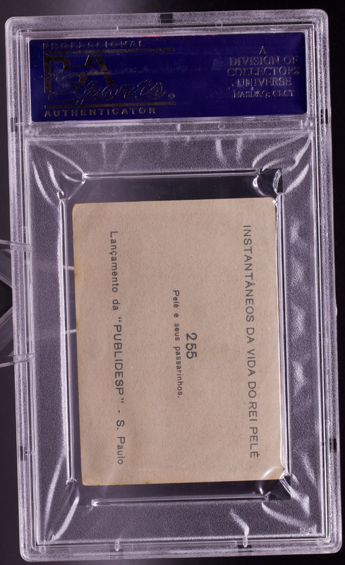 1964 Instantaneos Da Vida #255 Pele PSA 4 VG-EX Birds Passarinhos Soccer Card view 2