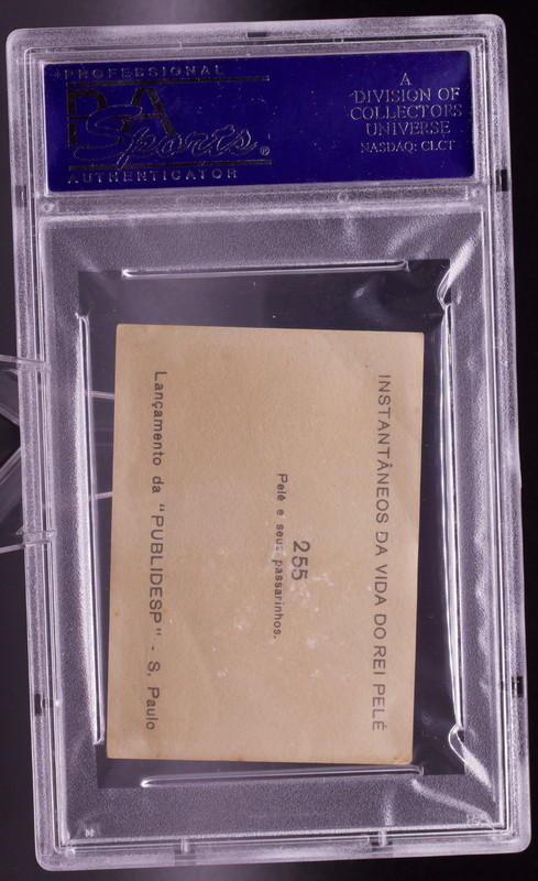 1964 Instantaneos Da Vida #255 Pele PSA 1.5 Fair Birds Passarinhos Soccer Card view 2